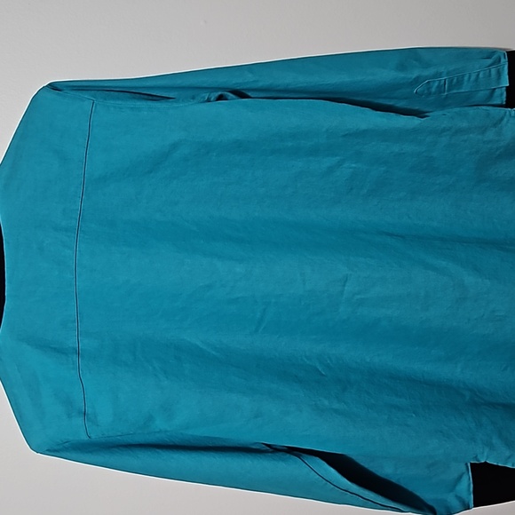 Victor Costa Occsn Western Snap Chambray Velvet Beaded Jacket Shirt Sze S #W-530 - Picture 7 of 13